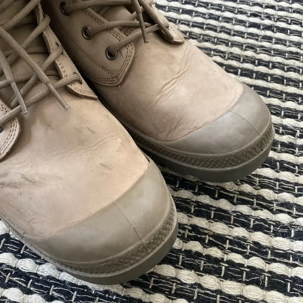 🌿Palladium Pampa Sport Cuff Men’s Beige Boots M11.5 W13